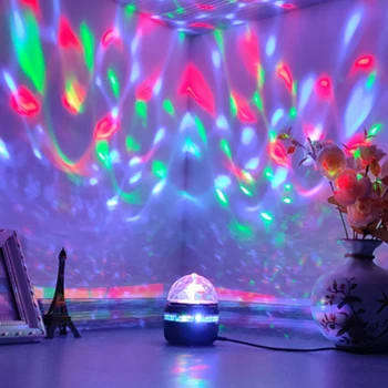 USB LED Lampa de Proiecție Stele Proiector Lumina de Scena DJ Disco Ball Etapă Atmosferă Noaptea Lumini Colorate Cerul Înstelat Decor Dormitor