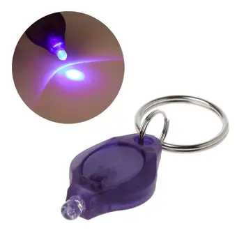 UV Mini Lanterna cu LED, Breloc Lanterna Lumina Lămpii Id Moneda Pașapoarte Detector