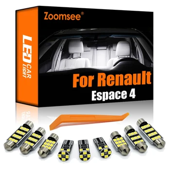 Zoomsee Interior LED Kit Pentru Renault Espace 4 IV MK4 2003-2011 2012 2013 2014 Canbus Auto Bec Dome de Interior Lectură Portbagaj