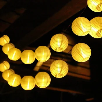 În aer liber Felinar Mingea Solare Alimentat Led String Fairy Light 10 20 30 LED Petrecere de Nunta Glob Solar Ghirlanda Zână Lumina Lămpii