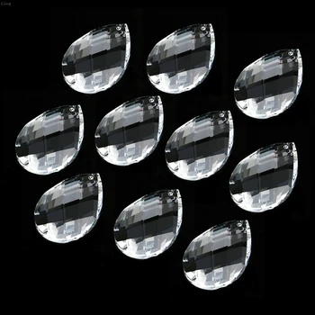 1 buc Grila Clar Candelabru Lampă de Sticlă Prisme Părți Agățat Picături Pandantive 38mm pentru elemente de decor Acasă