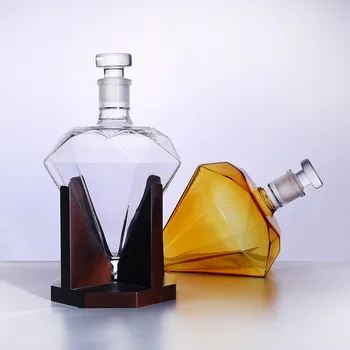 1000ML Decantor din Cristal de Lux Vin Roșu Coniac Pahare de Sampanie Decantor Sticla Ulcior Pourer Aerator Pentru Bar Cu Raft
