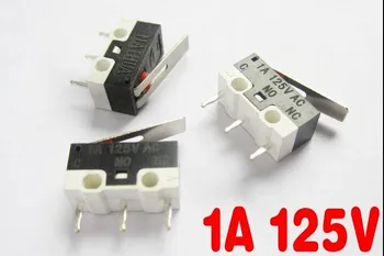 100BUC/LOT Mouse-ul trepied tulpină switch Întrerupător tactil Micro Comutator 1A 125V AC