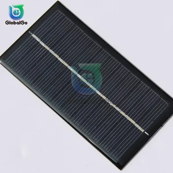 110*60MM 6V 160MA 1W Solar Panou Solar Încărcător de Mașină Controler de Celule Solare pentru Drumeții în aer liber Camping