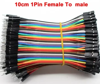 1lot =200pcs 10cm 2.54 mm 1pin 1p-1p sex masculin la feminin fuzibil Dupont cablu