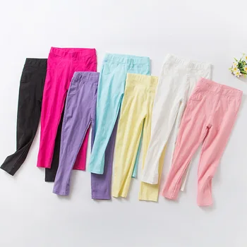 4-12 Ani Toate Se Potrivesc Fete Pantaloni Primavara-Vara Moda Copii Bomboane De Culoare Creion Pantaloni Pentru Fete Pantaloni