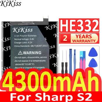 4300mAh KiKiss Puternic Baterie HE332 Pentru Sharp S2 Fs8010 Aquos S2 FS8018 S3 Mini S3mini Baterii de Telefon Mobil