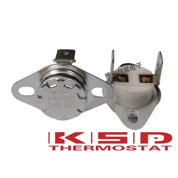5pcs KSD301/KSD302 135-250 grade Celsius 16A 250V N. C. în mod Normal Închis Ceramica Comutator de Temperatura Termostat de control comutator