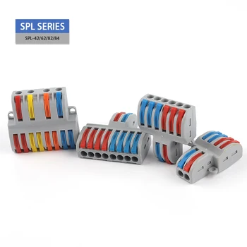 5PCS Repede Cabluri Splitter despicare Termina SPL TIP Compact Conductor Push-in Cablu cu Conector Cu maneta