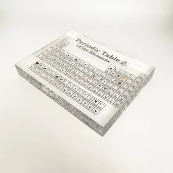 Acrilice Tabelul Periodic cu Elemente Reale Probe, de Colectare Hobby Desktop Decorare Școală Expoziție Specimen Cadou