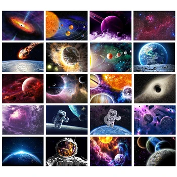 Arta de Spațiu Postere Cerul Înstelat Spațiu Galaxy Camera Decor Sistemul Solar Planet Univers Pictura Arta de Perete Autocolante