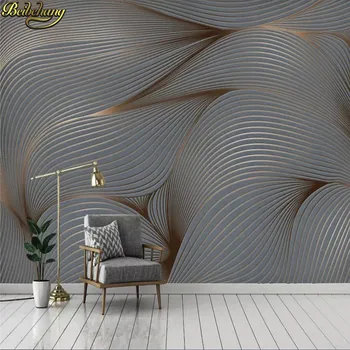 beibehang Personalizate 3D tapet modern, minimalist Nordic abstract acuarelă pictate manual pene TV murală de fundal de hârtie de perete