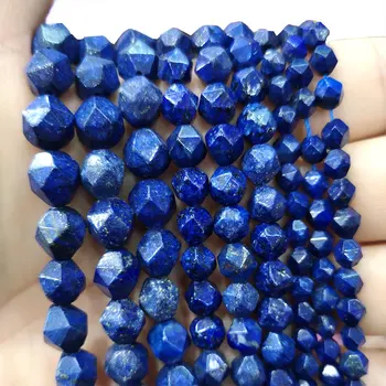 Bine Naturale Fatetate Albastru Lapis Lazuli Rotund Margele din Piatra Naturala Pentru a Face Bijuterii DIY Brățară Colier Handmade 6/8/10mm
