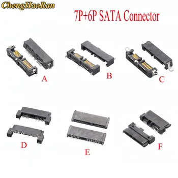 ChengHaoRan Conector SATA 7p+6p 13pin 13p 6+7 pin mlae/feminin Pentru Hard Disk HDD