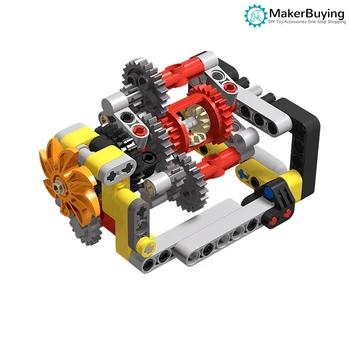 Compatibil LEGO Technic Caramida Diferențial Planetar Model Fără Motor Cutie de Baterie