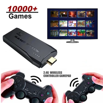 Consolă de jocuri Video 64G Built-in de 10000 de Jocuri Retro handheld Consola de Joc Wireless Controller de Joc Stick Pentru PS1/GBA Copil Cadou de Crăciun