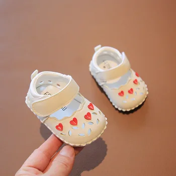 Copilul Sandale Talpa Moale 3-6 La 12 Luni, Copilul Pantofi De Printesa Pantofi De Mers Pe Jos De Un An Fata De Copil Pantofi De Primăvară Și De Toamnă 8