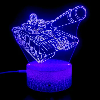 Iluzia 3D Lampa Camion Cisternă Excavator Jucării Acrilice LED Lumina de Noapte pentru Copii Dormitor de Decorare Ziua de nastere Cadou de Craciun pentru Baieti