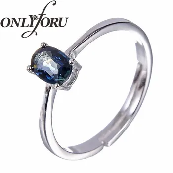 Inel cu safir pentru femei 925soild sterling silver blue naturale piatră prețioasă de bijuterii fine pentru fata cadou de aniversare