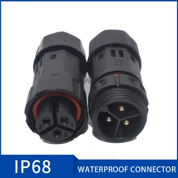 M19 Conector 3Pin IP68 rezistent la apa Conector Priza Masculin Feminin 2 3 4 5 6 7 8 9 10 Pini Conectori de Cablu pentru Lumina Led-uri