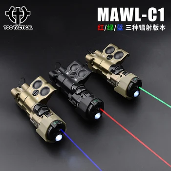 MAWL-C1 Modernizate CNC Metal Rosu Verde Albastru Vedere cu Laser cu Scopul de Iluminare IR Airsoft Tactic cu Laser Arma de Vânătoare cu Accesorii
