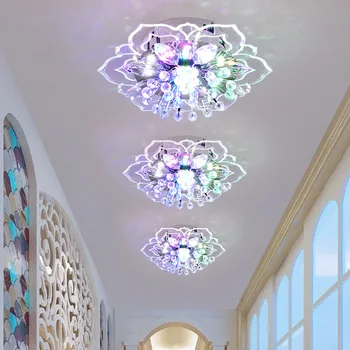 Moderne de Cristal Petale de LED-uri Plafon Candelabru Pentru Culoar, Hol, Coridor, Scari Villa Galerie Bucatarie Bar de Cafea roomdecoration