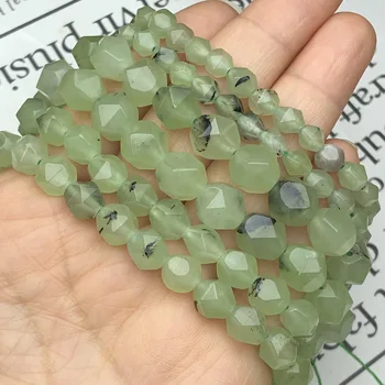 Naturale Fatetate Verde Prehnites Quartzs Margele Vrac Margele Spacer Pentru DIY Bijuterii Brățară Accesorii Alege Dimensiunea, 6, 8 și 10mm