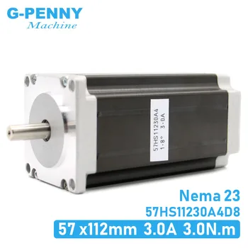 NEMA23 motor pas cu pas 57x112mm 4-duce 3A 3N.m / Nema 23 motor 112mm 428Oz-in pentru imprimantă 3D pentru CNC gravura mașină de frezat