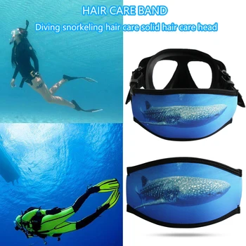 Neopren Masca Pentru Scufundări Curea Acoperi Subacvatice Snorkeling Păr Înveliș Confort Protecție Căptușit Adânc Echipament De Scufundare