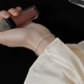 Noul Sosit Argint 925 Inel Spumante Stil Simplu, Versatil Decorative Compact Degetul Arătător Ring Moda Bijuterii Femei