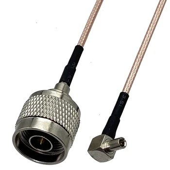RG316 Cablu N Plug de sex Masculin pentru a TS9 de sex Masculin Plug Conector Unghi Drept Coaxial RF Pigtail Jumper Adaptor cablu Nou Terminal de 4inch~10FT