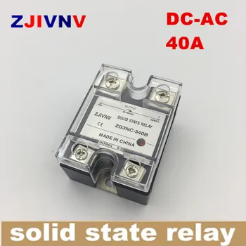 SSR de înaltă tensiune monofazat control DC AC Solid state releu 40a, intrare 3-32vdc, ieșire 90~480vac, RSS 40DA ZG3NC-340B