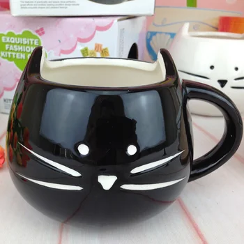 Tovarășii Ceramice Creative Pisica neagra Animale Cana de Lapte,cafea de Birou ceașcă de ceai,Drăguț Cafea Ceai Portelan Cana de Cadouri Frumoase Transport Gratuit